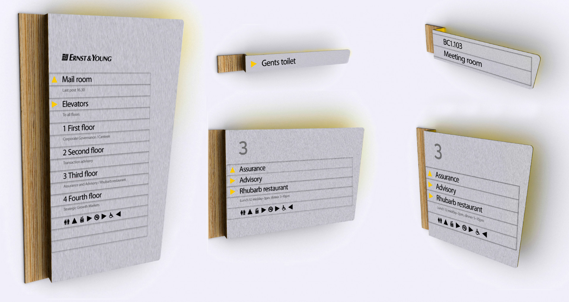 Brand implementation - signage development render