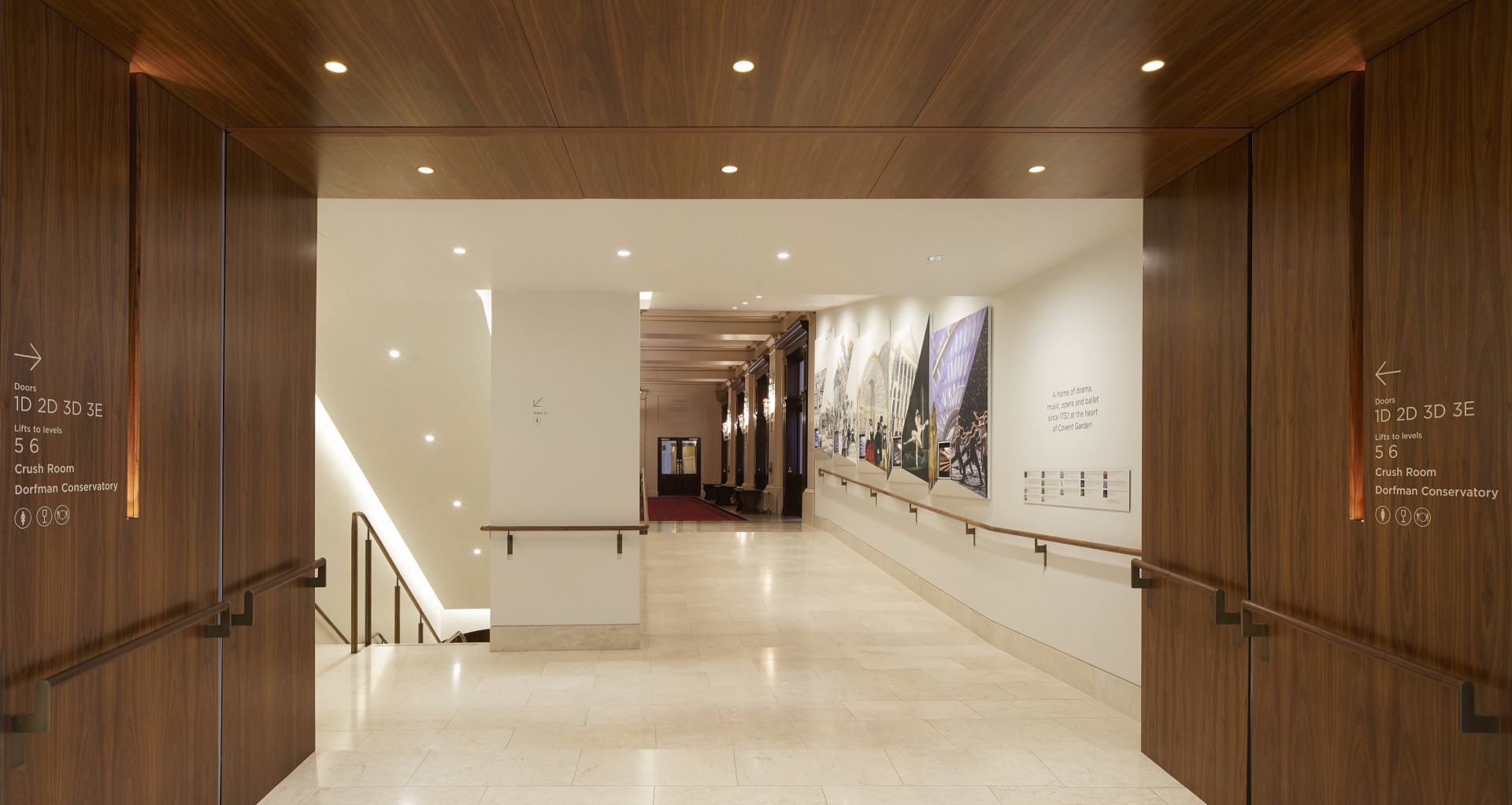 Royal Opera House vinyl on wood panel