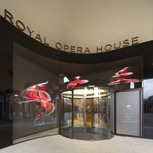 Royal Opera House large entrance letters