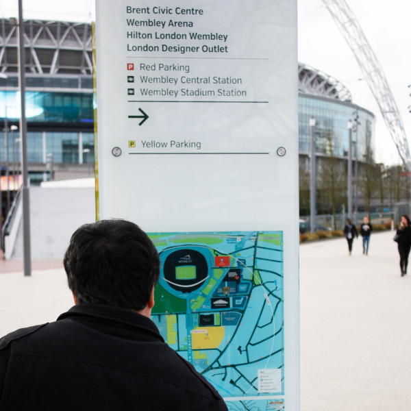 Wembley Park directional totem
