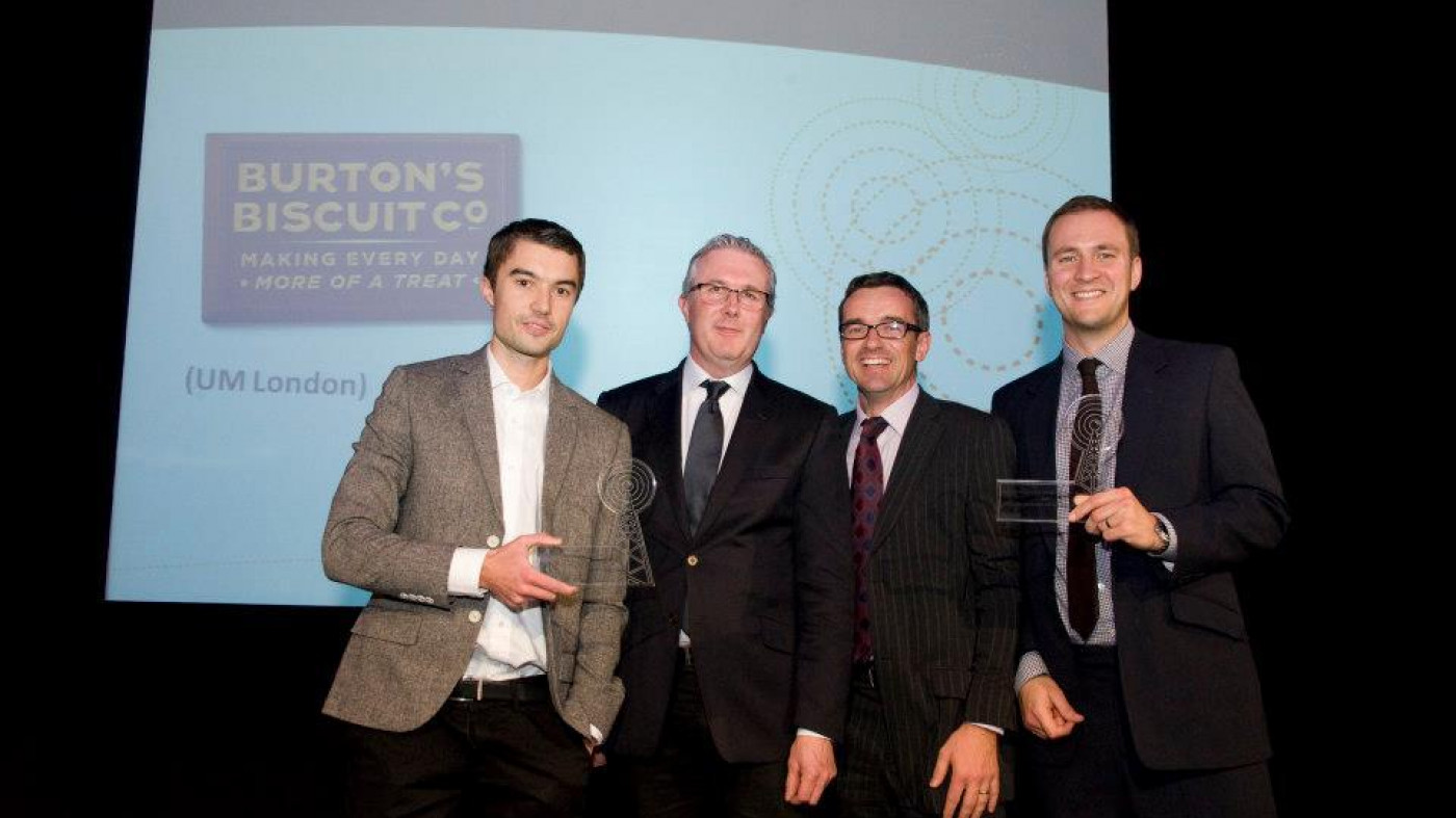 Endpoint present award at the Digital Impact Awards 2012