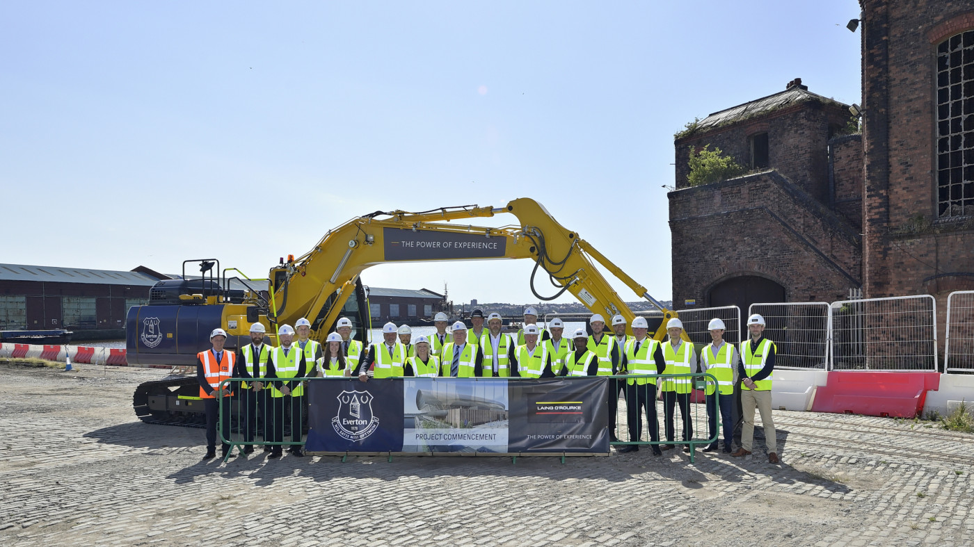 Everton breaks ground on new stadium project