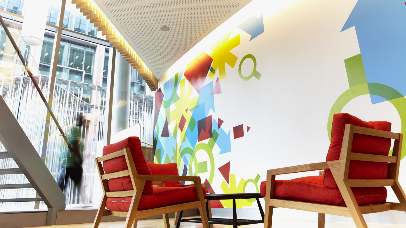 Different personalities: one unified workplace brand through environmental graphics