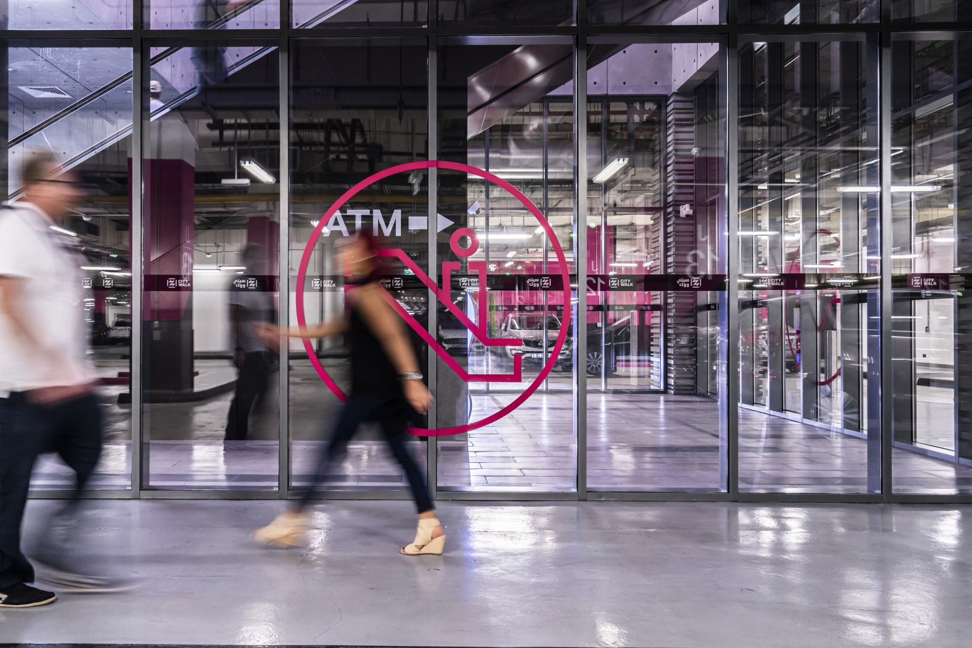 City Walk graphics on glass - Endpoint wayfinding strategy