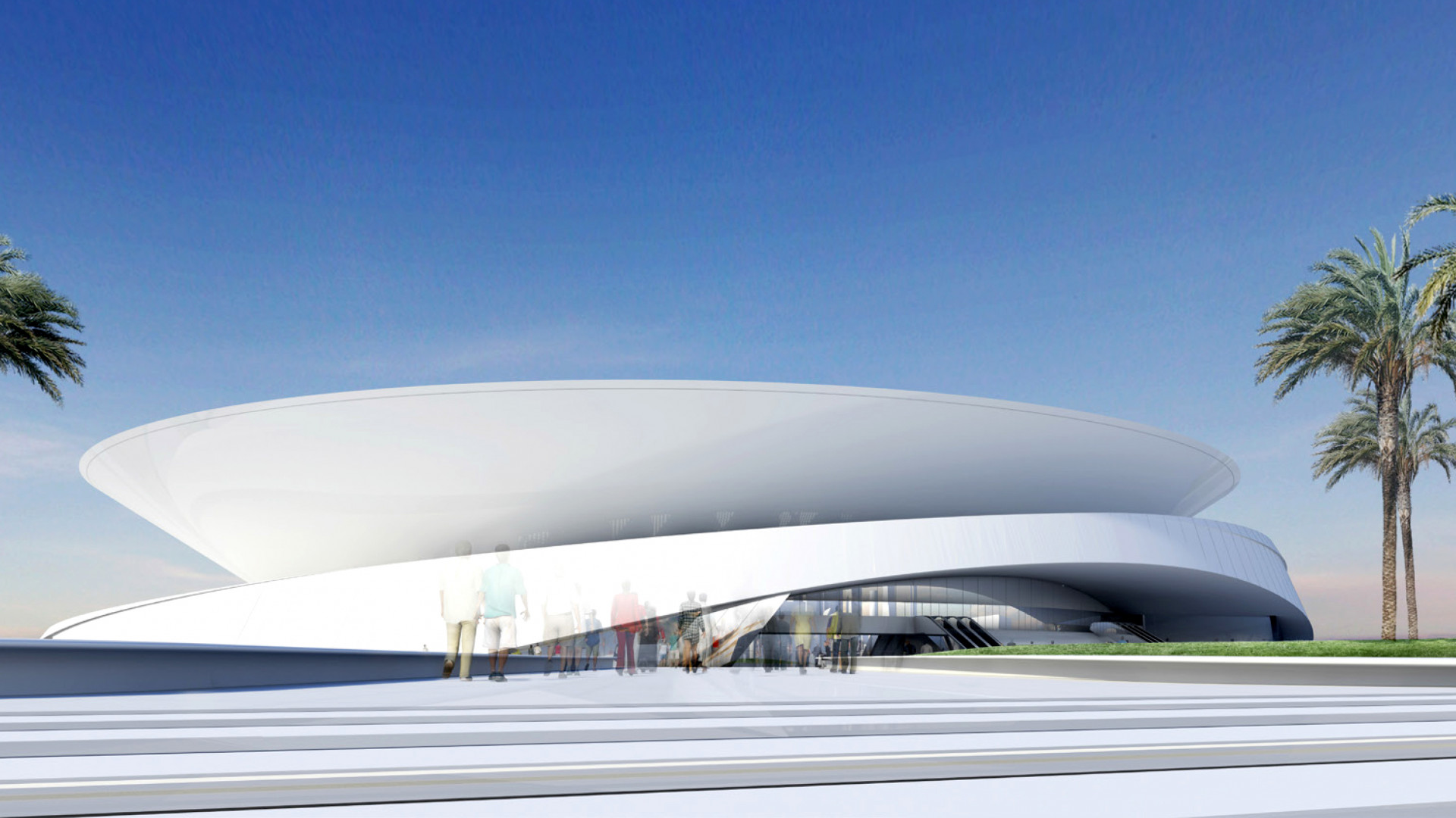 Khalifa Tennis Complex - Stadium wayfinding - Endpoint