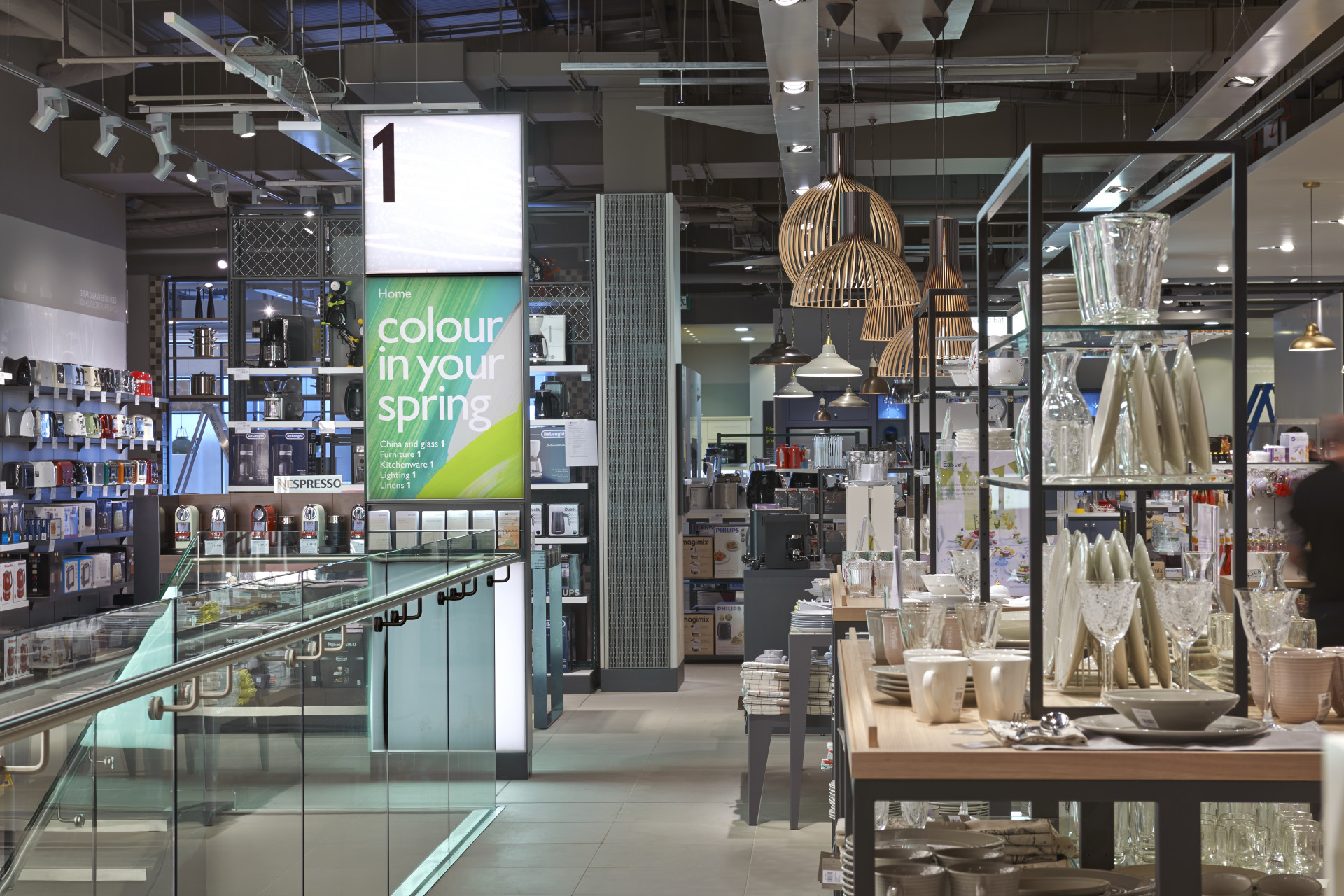Large totem - Endpoint's wayfinding and sign design for John Lewis stores
