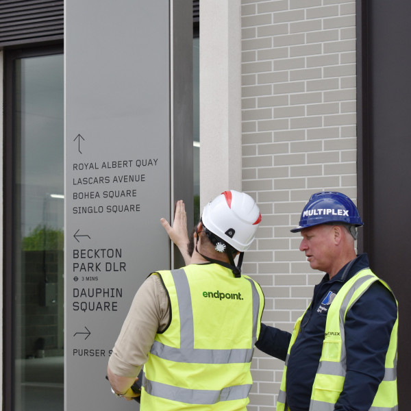 Endpoint quality check of totems - London's Royal Albert Dock