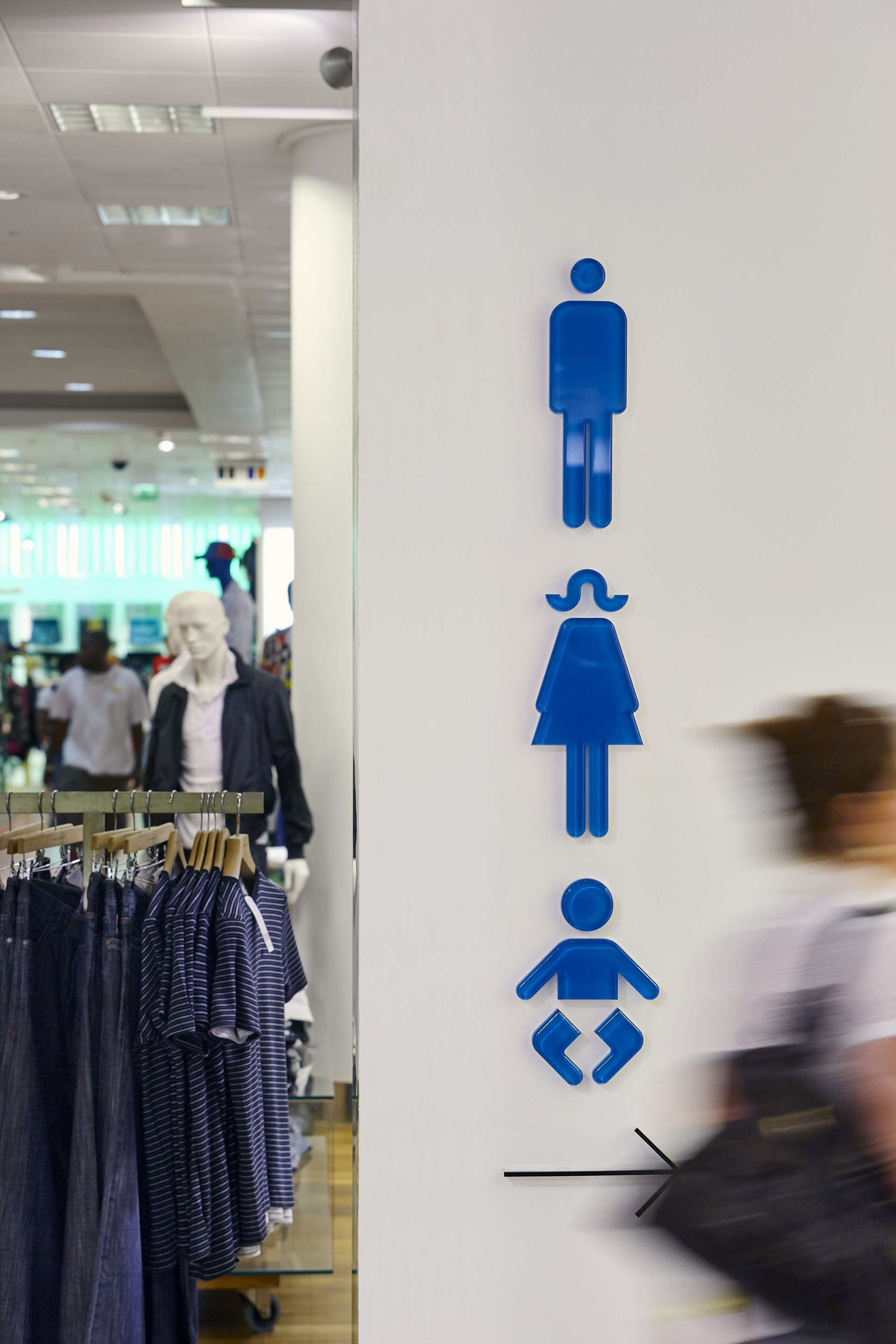 Selfridges toilet icons pictograms