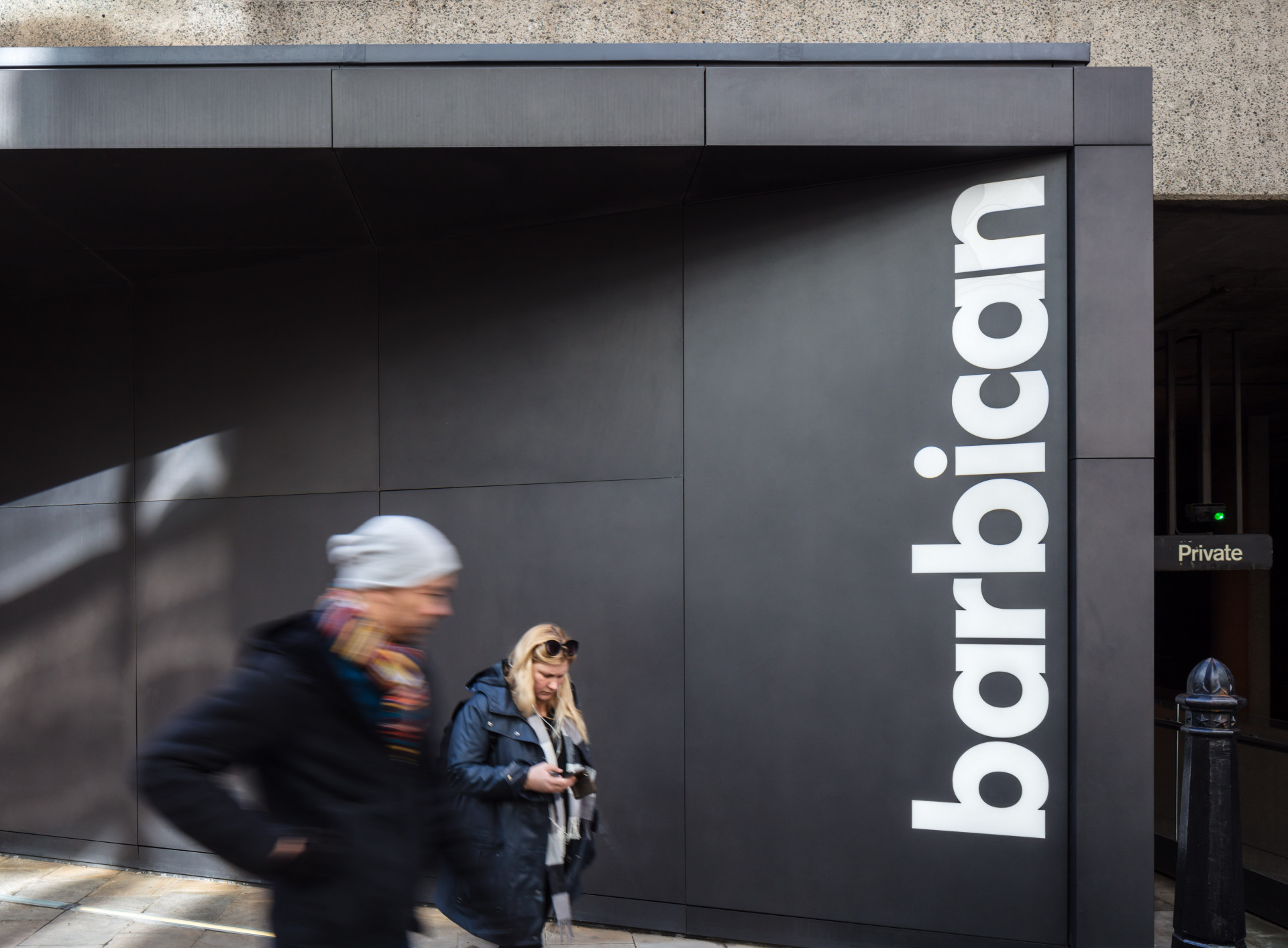 Barbican external signage